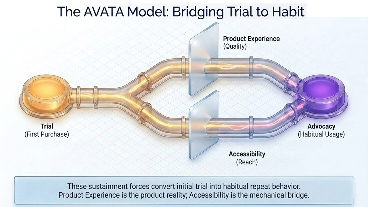 The AVATA Model: Bridging Trial to Habit